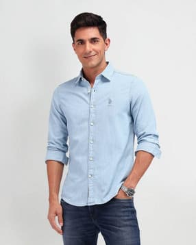 u.s. polo assn. Men Slim Fit Spread-Collar Shirt-picture-40