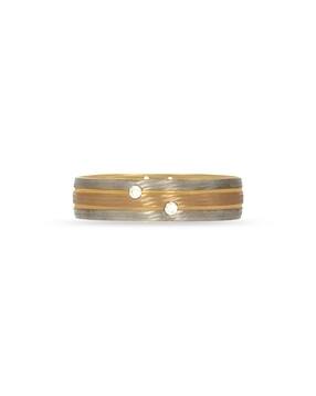 bhima jewels Men Yellow Gold Tri Horizon Ring-picture-19