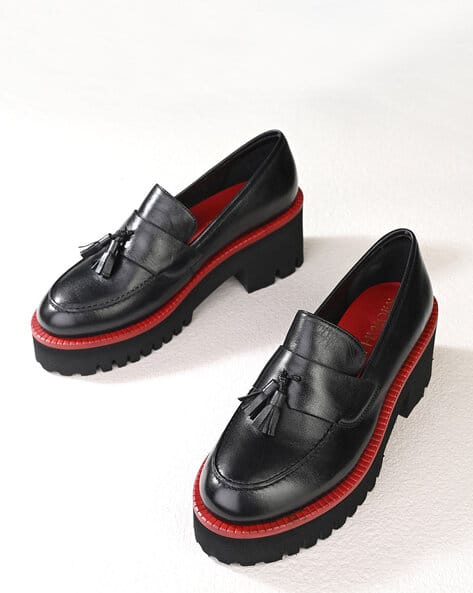 MIORAH Women Genuine Leather Slip-On Shoes