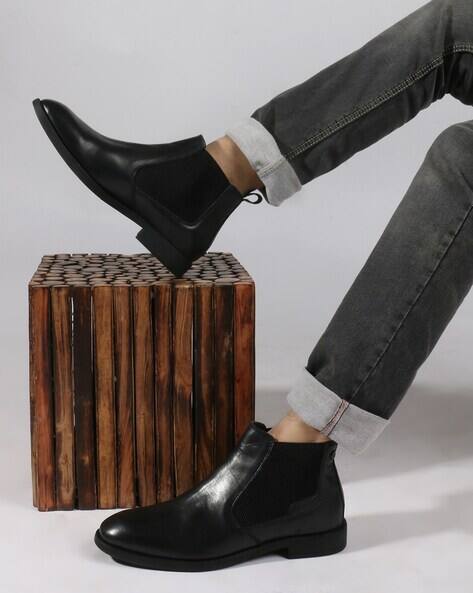 Buy Black Boots for Men by CARLTON LONDON Online