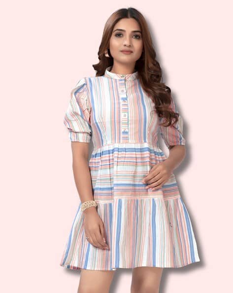 HEMANG FASHION Women Colourblock Fit & Flare Dress