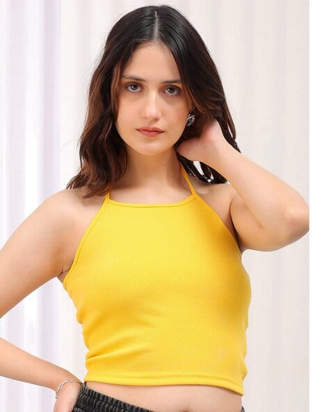 Buy Yellow Tops for Women by FREEHAND Online