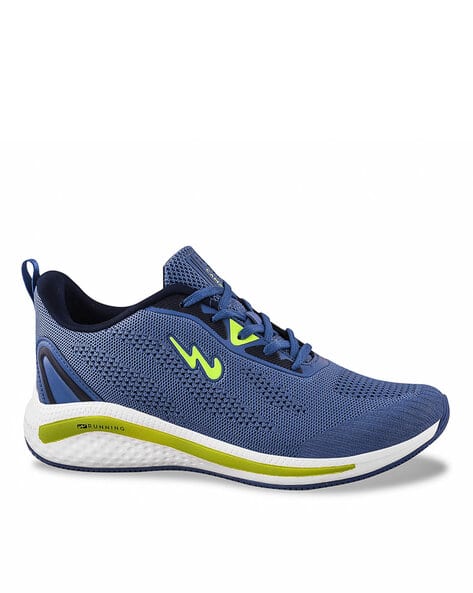 Campus Blue And Yellow Shoes Mens Campus Men's Cato Blue Running Shoes