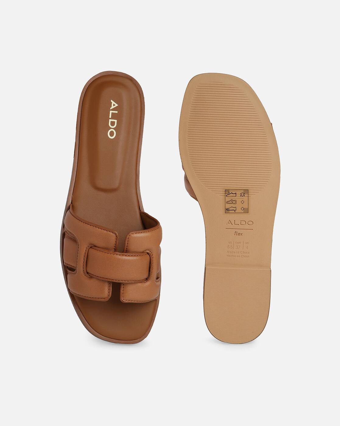 Buy Brown Flat Sandals for Women by Aldo Online