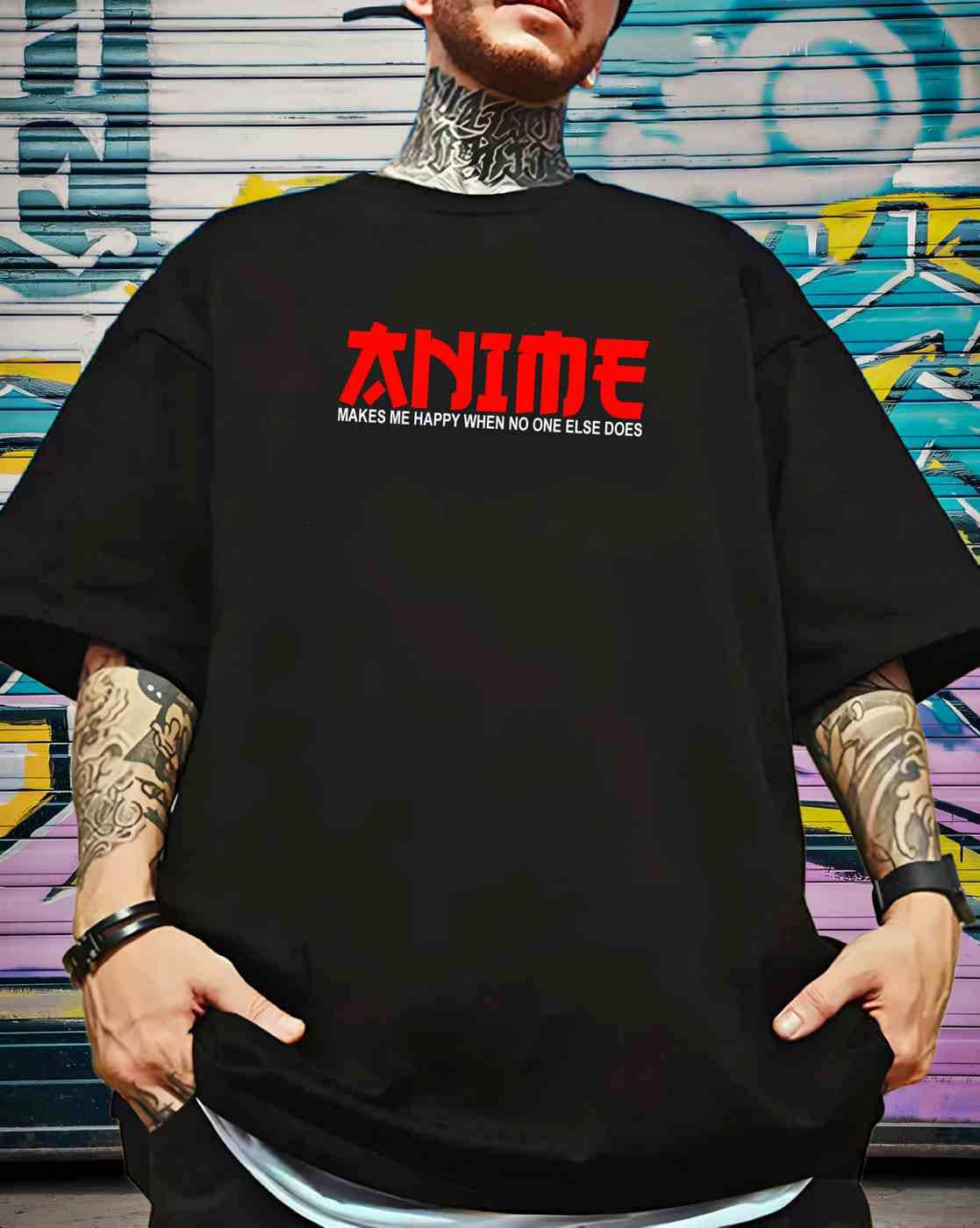 Buy ZENTIK Men Yuji-Itadori Print Oversi Online | Ajio.com