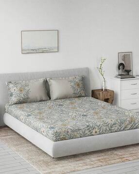 ddecor live beautiful Cotton Printed Bedsheet with 2 Pillow Covers -picture-30