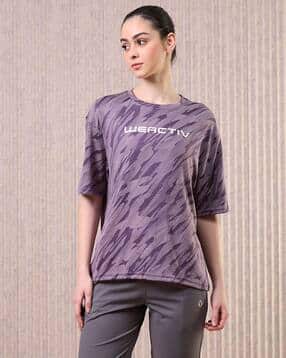 technosport Women Printed Boxy Fit T-shirt-picture-30