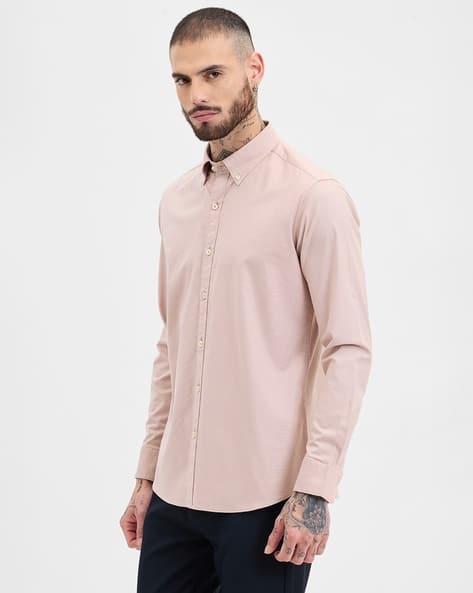 Buy peach Shirts for Men by Snitch Online | Ajio.com