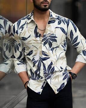 marmic fab Men Floral Print Regular Fit Shirt-picture-25