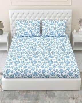 Cotton Printed Bedsheet with 2 Pillow Covers-image-46