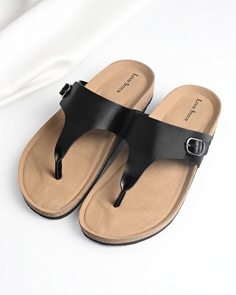 Buy Black Flip Flop Slippers for Men by LOUIS STITCH Online