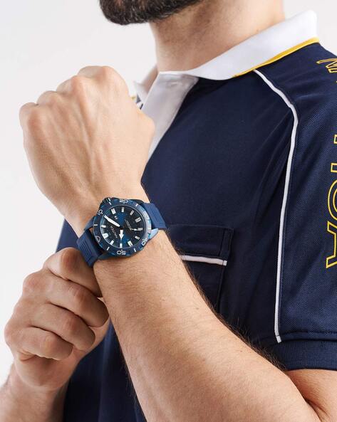 NAUTICA Men NAPNRF404 Analogue Watch with Tang Buckle