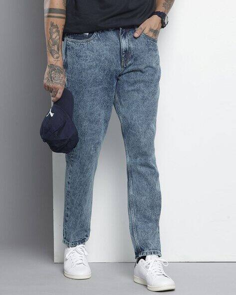 The Indian Garage Co Men Lightly Washed Dad Mid-Rise Jeans