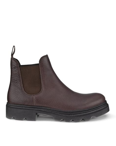 Buy ECCO Chelsea Boots with Full-grain Leather Upper Coffee