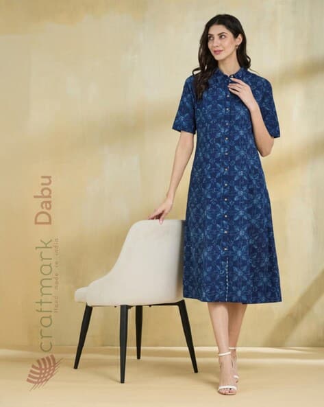 Women Floral Print Midi Dress