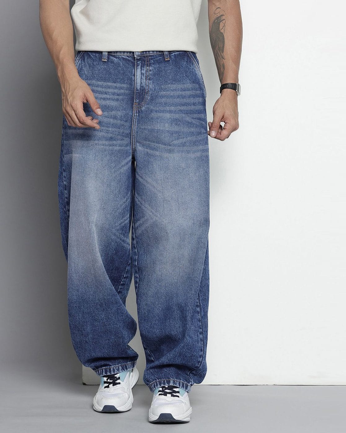 【YASUKOU】EgonLab 24aw BAGGY DENIM M -1117Wx1400H-469732901-blue-