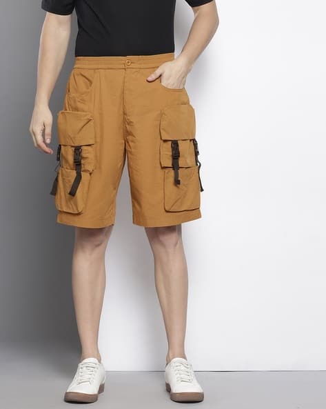 Buy Brown Shorts 3/4ths for Men by The Indian Garage Co Online