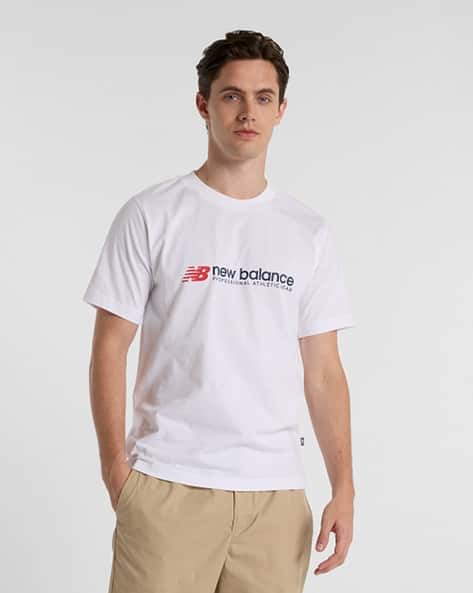 NEW BALANCE Men Professional Athletics Print Regular Fit Crew-Neck T-Shirt