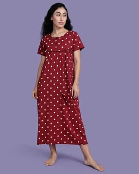 kryptic Women Polka-dot Nighti-picture-29