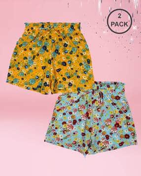 cutecumber Women Pack of 2 Floral Print Regular Fit Shorts-picture-18