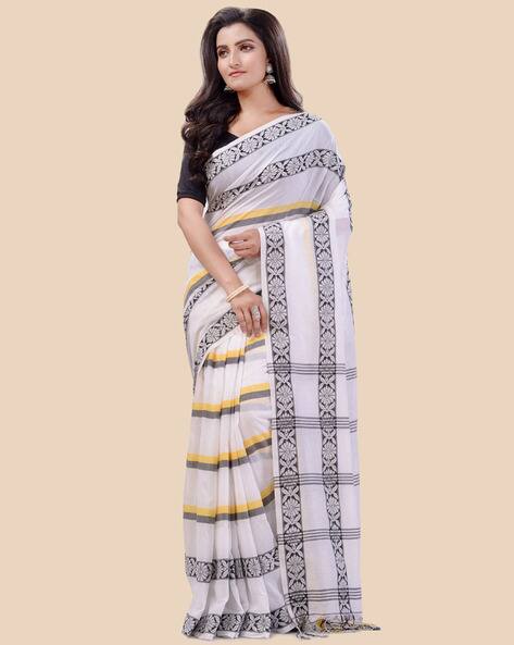 Indie Picks Women Pushpapatra Design Saree With Blouse