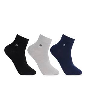 bonjour Pack of 3 Men Ankle-Length Everyday Socks-picture-35