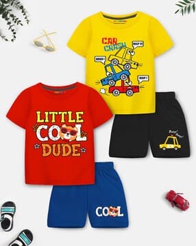  Cotton Pack of 2 Graphic Print Set-image-23