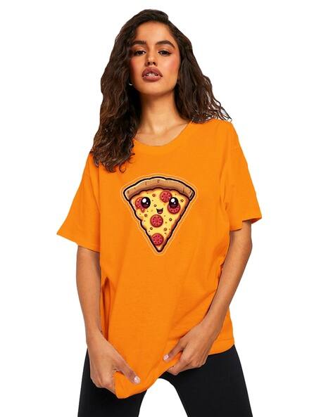 BuyThatTrendz Women Graphic Print Oversized Fit T-Shirt