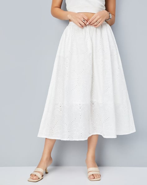 Buy IVORY Skirts for Women by MAX Online