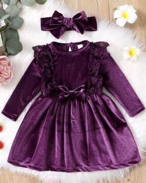 styleconnect Girls Lace Fit & Flare Dress-picture-16
