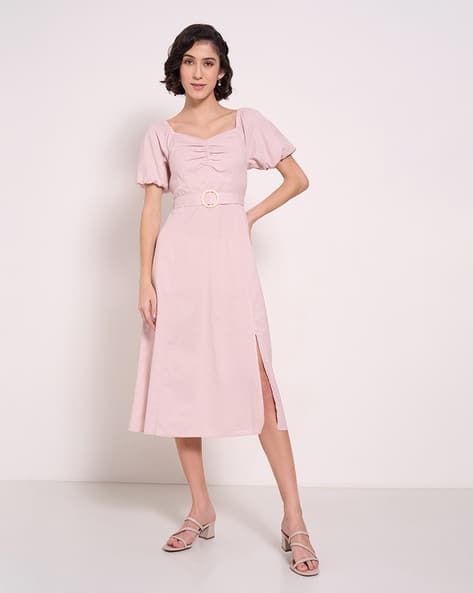 ladies midi dresses with 3/4 sleeves Isla 3/4 Sleeve Midi Dress