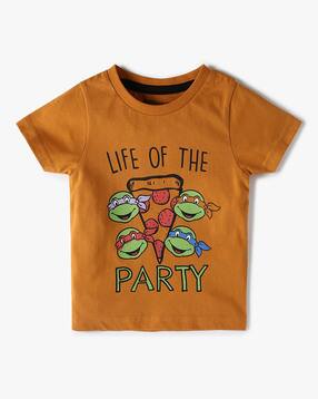 Boys Teenage Mutant Ninja Turtles Print Crew-Neck T-Shirt