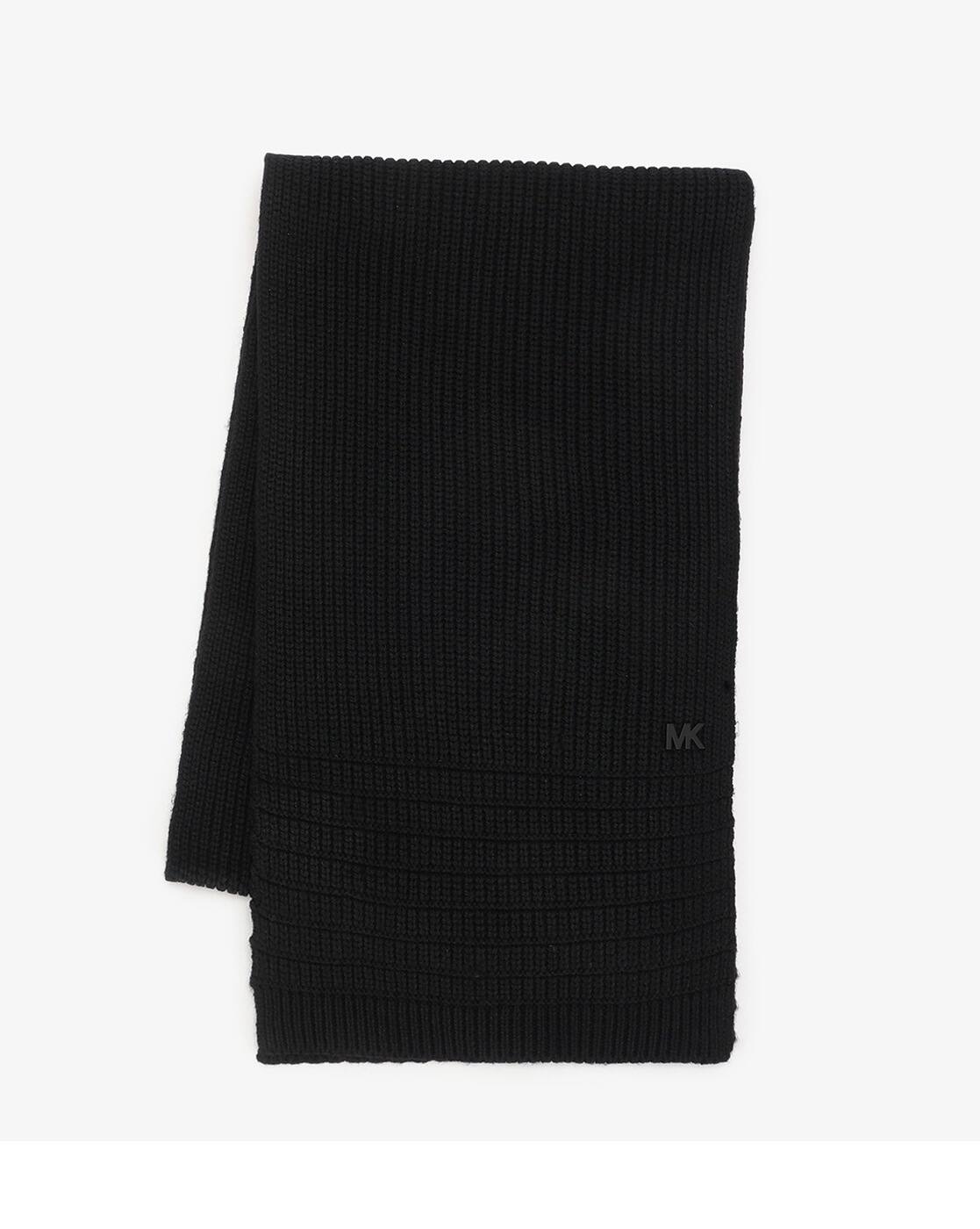 Buy Michael Kors Link Shaker Scarf | Black Color Men | AJIO LUXE