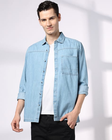 Buy Blue Shirts for Men by DNMX Online