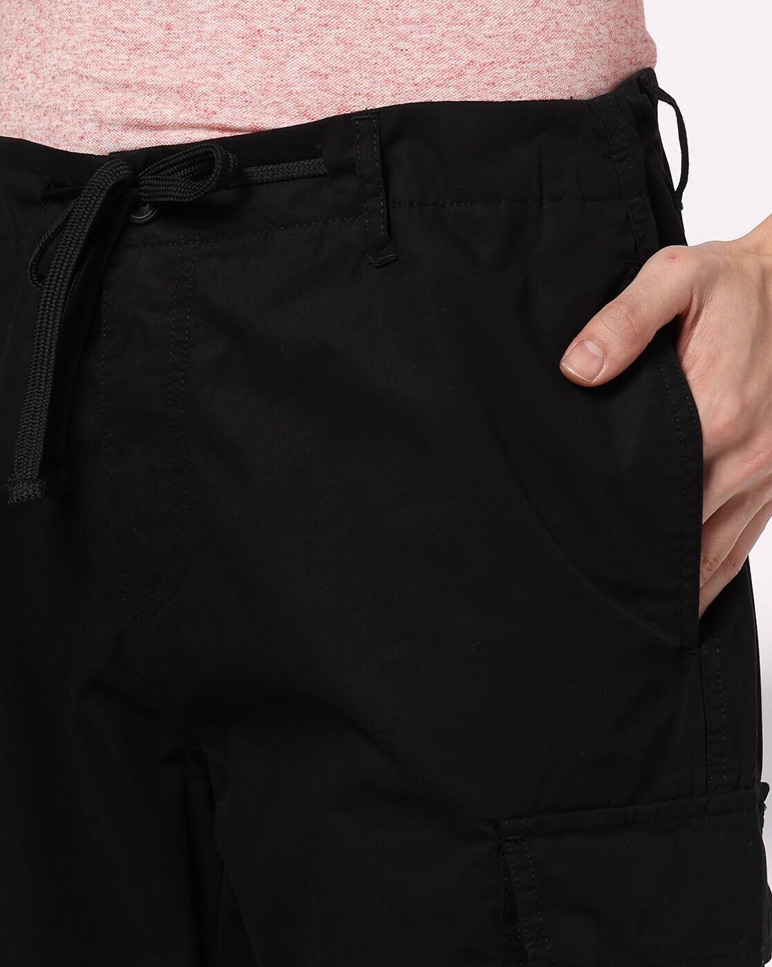 Men Loose Fit Cargo Trousers