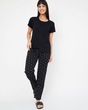 Printed Top and Pyjamas Set-image-6