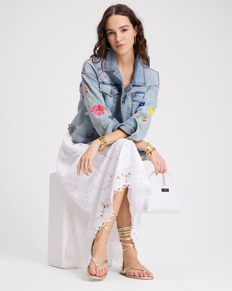 美品☆プラダ CLOQUET FLOWER JACKET ジャガード ブルゾン -473Wx593H-410524143-403-