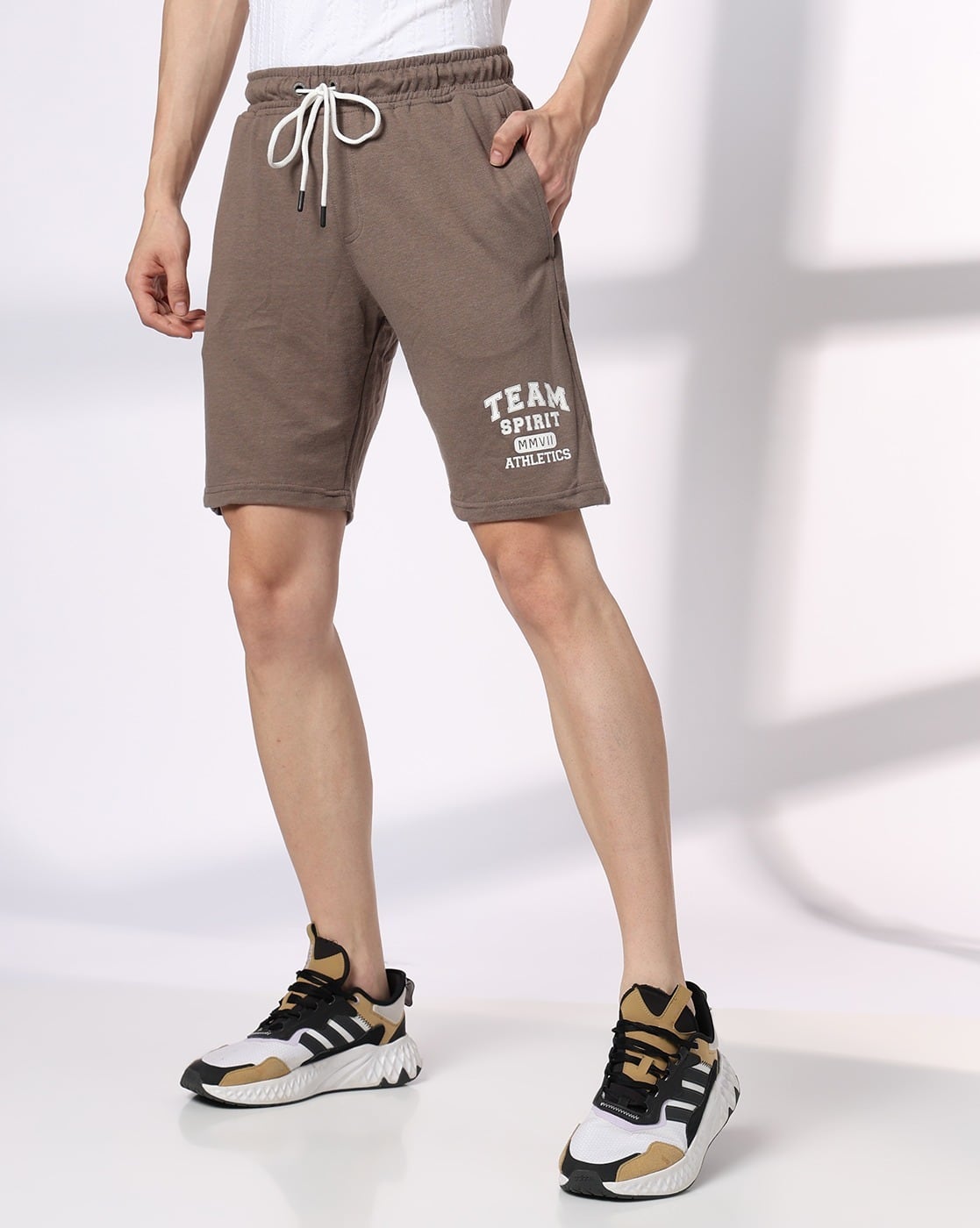 Buy Khaki Shorts & 3/4ths for Men by Teamspirit Online | Ajio.com