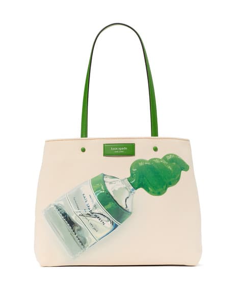 Buy KATE SPADE Squeeze Canvas Large Tote Bag Beige Color Women