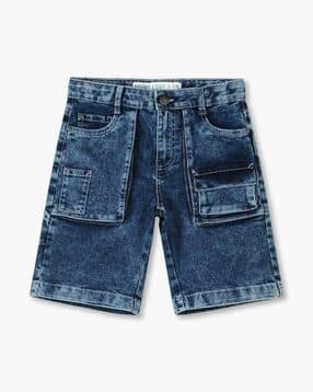 point cove Boys Slim Fit Cotton Cargo Shorts-picture-26