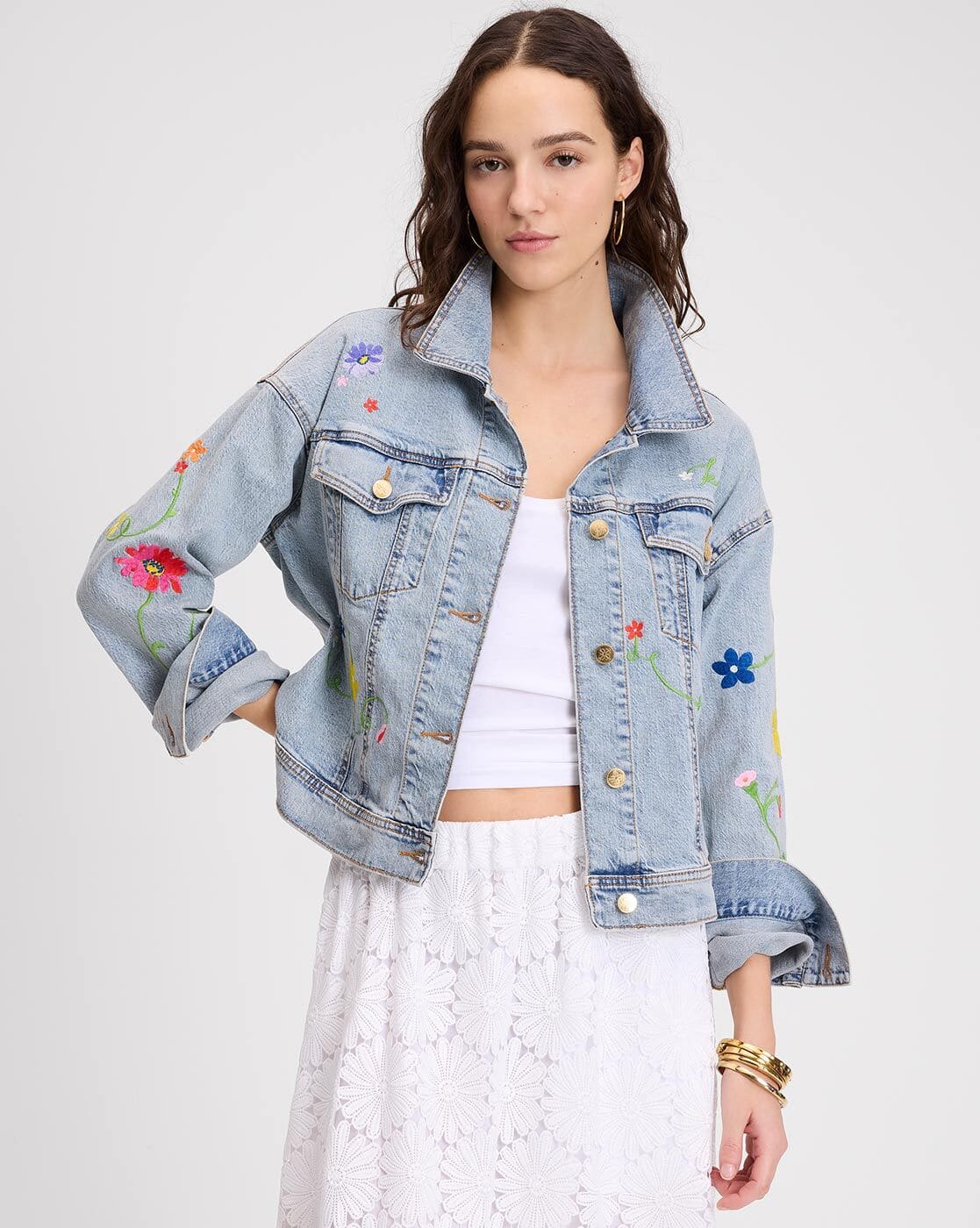 ジャケット・アウター ERNEST W. BAKER 22SS DENIM JACKET FLORAL 22ss ERNEST W BAKER Flower denim jacket - メルカリ