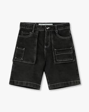 Boys Slim Fit Cotton Cargo Shorts