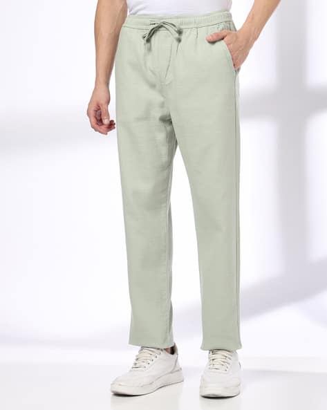 Buy DNMX Men Regular Fit Chinos with I Online | Ajio.com