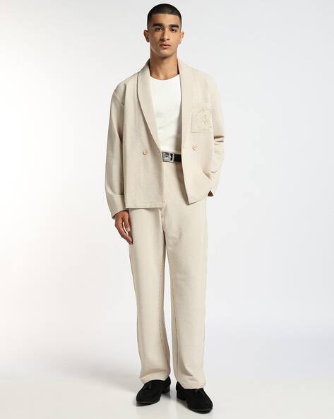 Altheory by AZORTE Seersucker Knit Relaxed Fit Blazer