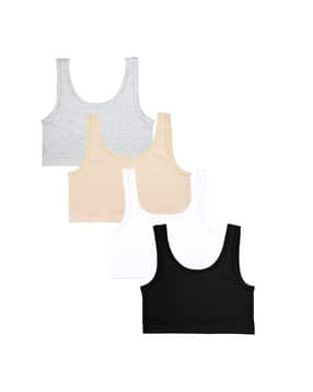 Pack of 4 Seamless Sports Bras-image-34