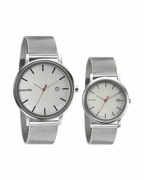 sonata His & Her Couple Analogue Watch Set-picture-41