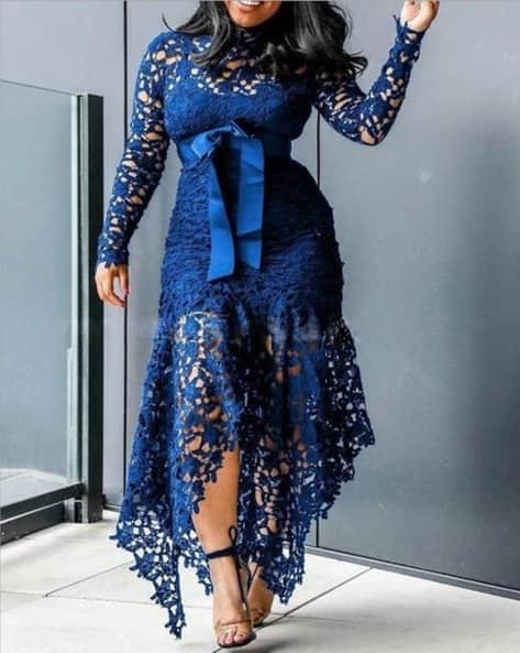 princess polly baby blue dress High Neck Short Blue Lace Prom Dresses, Short Blue Lace Graduation Hom   jbydress