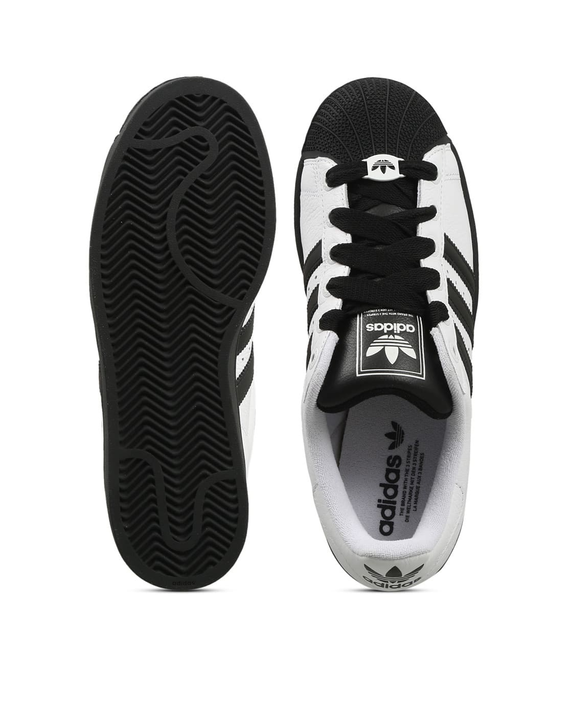 Buy Adidas Originals Men Superstar II Lace-Up Shoes Black Color