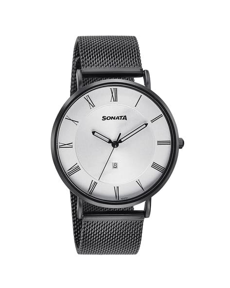 SONATA Men Water-Resistant Analogue Watch-NT77142NM01