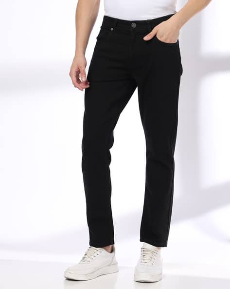 Buy Jet Black Jeans for Men by DNMX Online